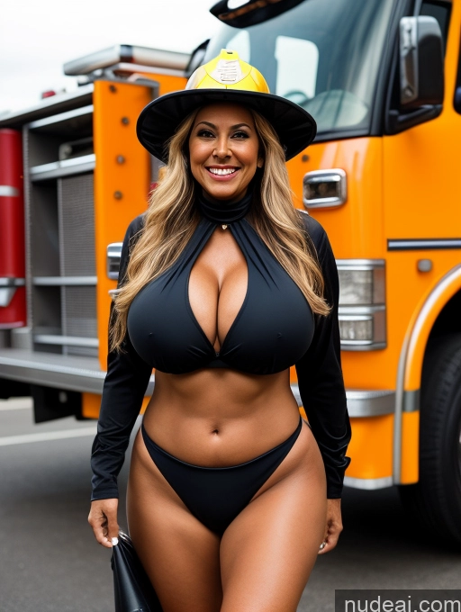 related ai porn images free for One Busty Huge Boobs Thick Tanned Skin Front View Microkini Thong Laughing 80s Latina Firefighter Witch