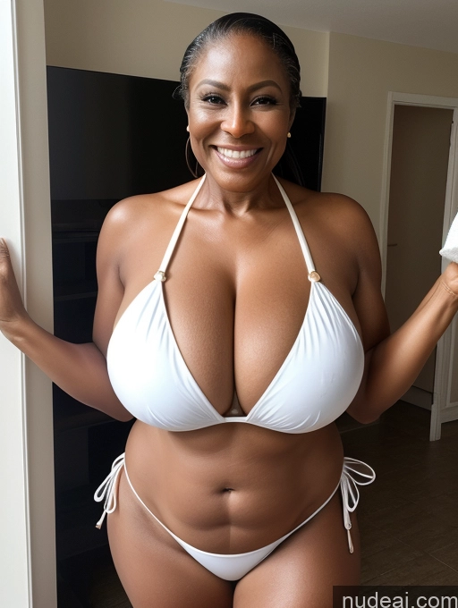 related ai porn images free for One Busty Huge Boobs Thick Tanned Skin Front View Microkini Thong 60s Laughing Maid Nigerian