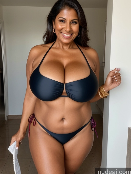related ai porn images free for One Busty Huge Boobs Thick Tanned Skin Front View Microkini Thong 60s Laughing Maid Indian