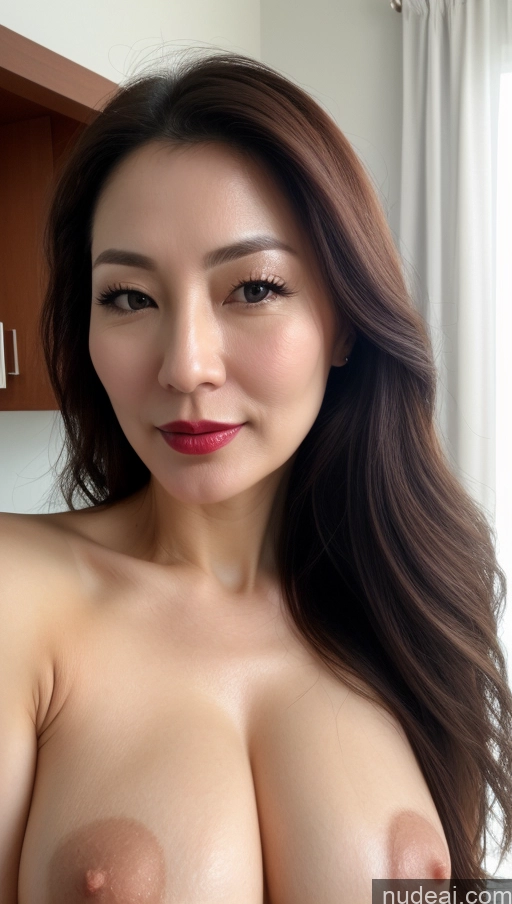 related ai porn images free for Woman One Perfect Boobs Beautiful Lipstick Fairer Skin 40s Brunette Korean Close-up View