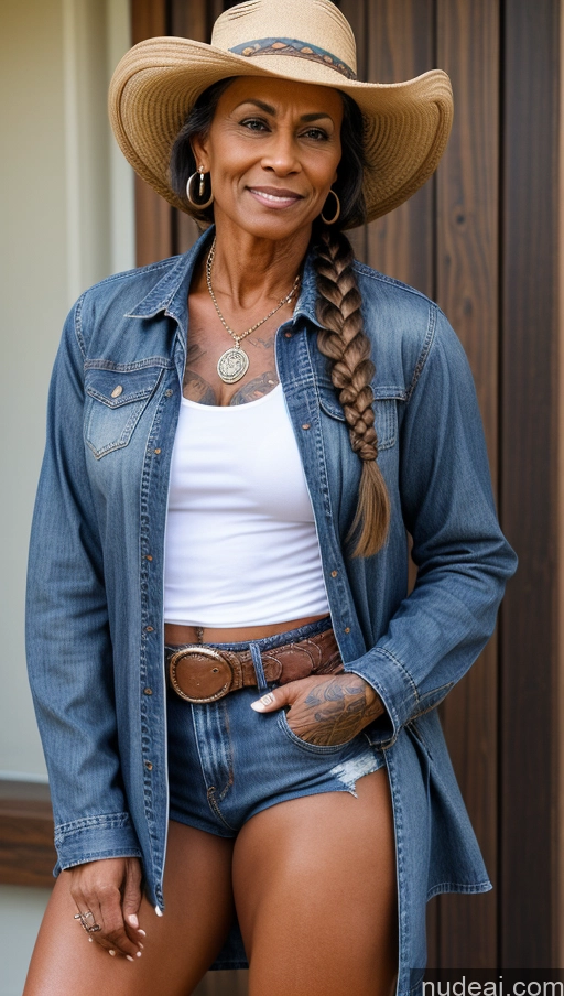 related ai porn images free for Muscular Abs Dark Skin Milf Hat Western Trench Coat Tattoos Jeans Thick Braided 60s Serious Blouse Laughing