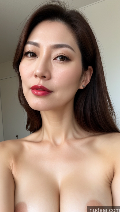 related ai porn images free for Woman One Perfect Boobs Beautiful Lipstick Fairer Skin 40s Brunette Korean Close-up View