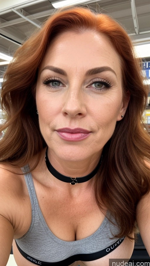 related ai porn images free for Milf Busty Beautiful Pubic Hair Perfect Body Lipstick 40s Happy Long Hair Irish Front View Nude Choker Pouting Lips Grocery Yoga Pants