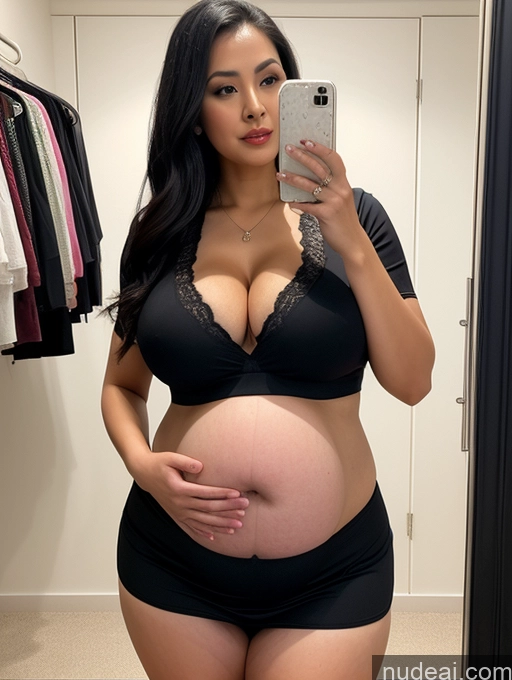 related ai porn images free for Milf Busty Big Ass Thick Big Hips Pregnant 20s Black Hair Vietnamese Detailed Casual Changing Room Traditional Micro Skirt Crop Top Cleavage Fat