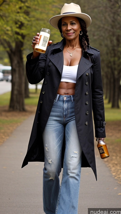 related ai porn images free for Muscular Abs Dark Skin Milf Western Trench Coat Tattoos Thick Braided 60s Ethiopian Dark Lighting 60s Hat Jeans Beer