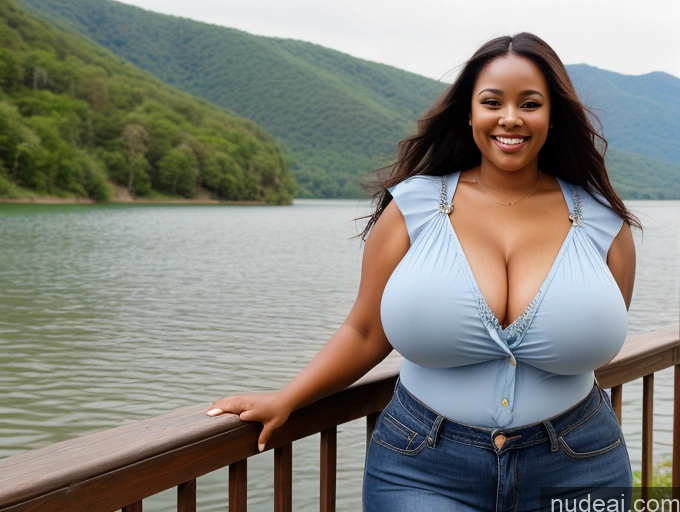 related ai porn images free for Woman Huge Boobs Big Ass Thick Big Hips Long Hair Black Hair Lake Front View Blouse Daisy Dukes Sexy Face Chubby 40s Nigerian Fat Busty Happy Dark Skin