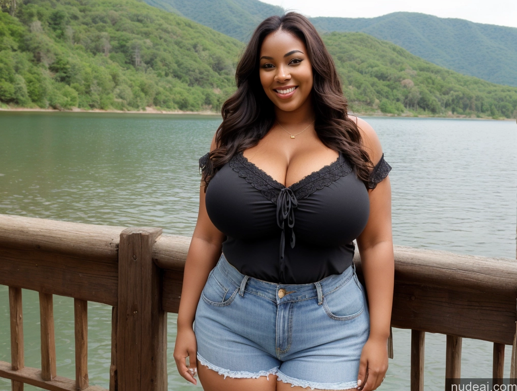 related ai porn images free for Woman Huge Boobs Big Ass Thick Big Hips Long Hair Black Hair Lake Front View Blouse Daisy Dukes Sexy Face Chubby 40s Nigerian Fat Busty Happy Dark Skin