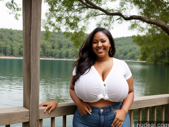 related ai porn images free for Woman Huge Boobs Big Ass Thick Big Hips Long Hair Black Hair Lake Front View Blouse Daisy Dukes Sexy Face Chubby 40s Nigerian Fat Busty Happy Dark Skin