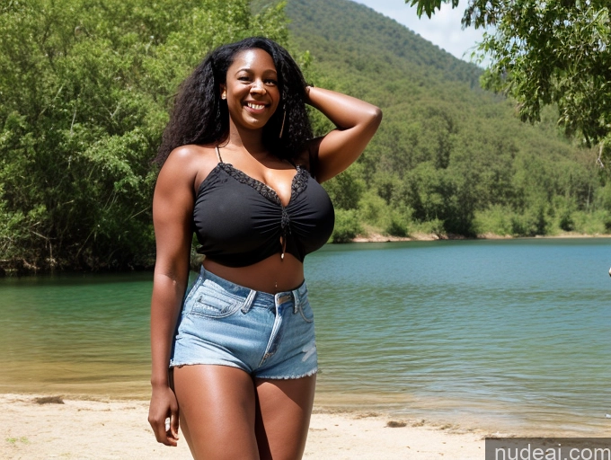 related ai porn images free for Woman Huge Boobs Big Ass Thick Big Hips Long Hair Black Hair Lake Front View Blouse Daisy Dukes Sexy Face 40s Nigerian Busty Happy Dark Skin Tall Long Legs Muscular