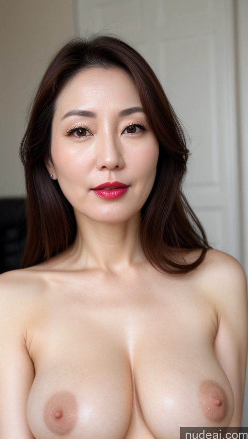 related ai porn images free for Woman One Perfect Boobs Beautiful Lipstick Fairer Skin 40s Brunette Korean Close-up View