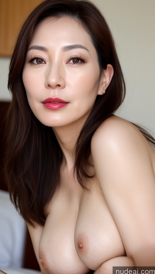 related ai porn images free for Woman One Perfect Boobs Beautiful Lipstick Fairer Skin 40s Brunette Korean Close-up View