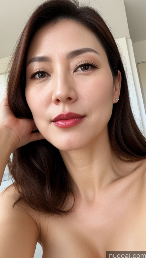 related ai porn images free for Woman One Perfect Boobs Beautiful Lipstick Fairer Skin 40s Brunette Korean Close-up View