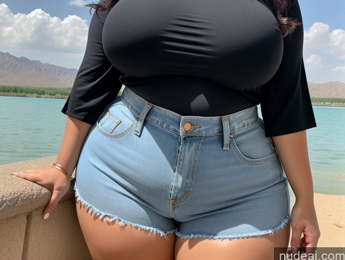 related ai porn images free for Woman Huge Boobs Big Ass Thick Big Hips Long Hair 40s Lake Front View Blouse Daisy Dukes Arabic Black Hair Chubby Busty