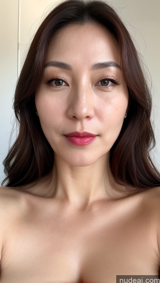 related ai porn images free for Woman One Perfect Boobs Beautiful Lipstick Fairer Skin 40s Brunette Korean Close-up View