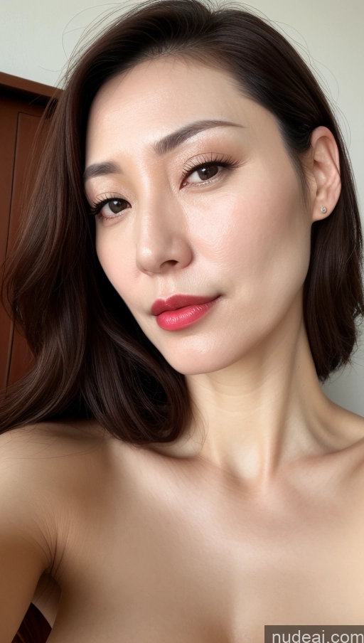 related ai porn images free for Woman One Perfect Boobs Beautiful Lipstick Fairer Skin 40s Brunette Korean Close-up View