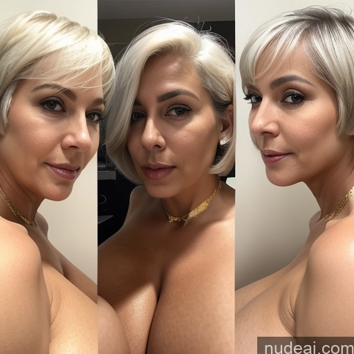 related ai porn images free for 70s Cleavage Topless Gold Jewelry White Hair Short Hair Several Huge Boobs Jumpsuit