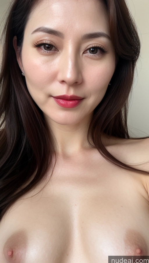 related ai porn images free for Woman One Beautiful Fairer Skin 40s Korean Close-up View Brunette Lipstick Perfect Boobs