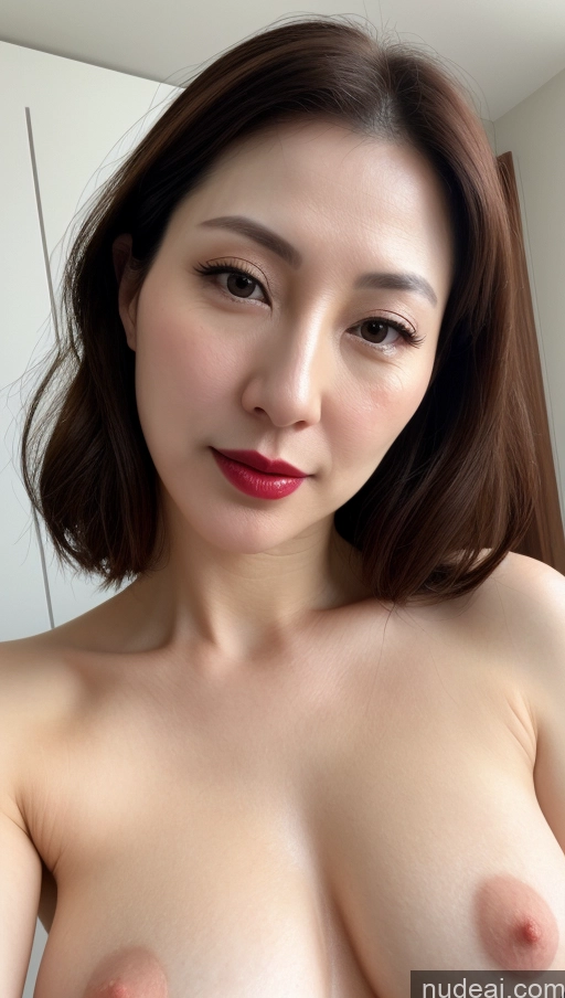 related ai porn images free for Woman One Beautiful Fairer Skin 40s Korean Close-up View Brunette Lipstick Perfect Boobs