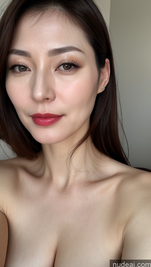 related ai porn images free for Woman One Beautiful Fairer Skin 40s Korean Close-up View Brunette Lipstick Perfect Boobs