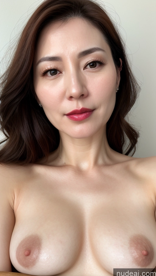related ai porn images free for Woman One Beautiful Fairer Skin 40s Korean Close-up View Brunette Lipstick Perfect Boobs