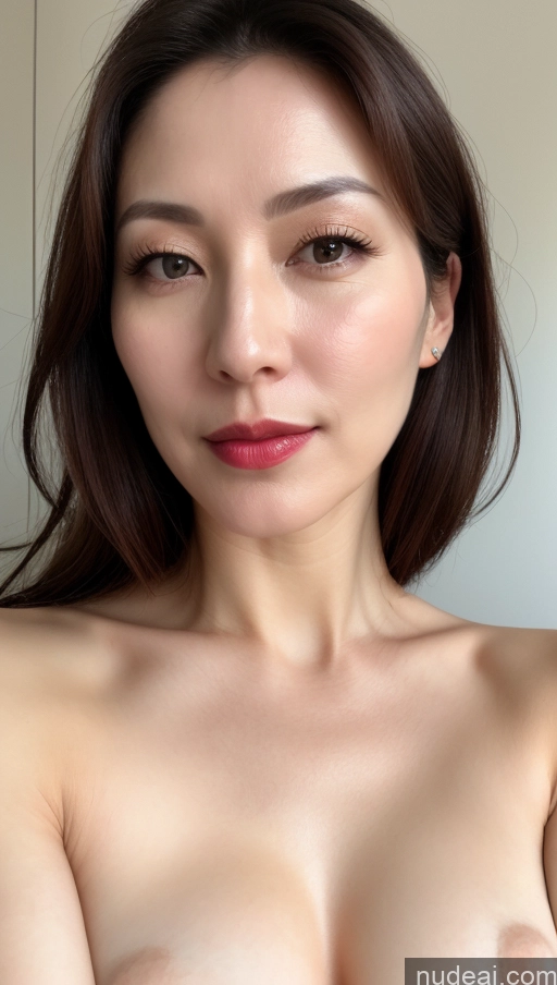 related ai porn images free for Woman One Beautiful Fairer Skin 40s Korean Close-up View Brunette Lipstick Perfect Boobs