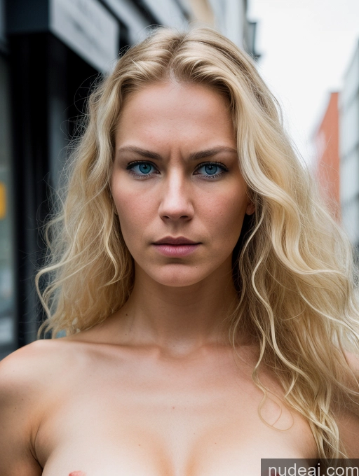 related ai porn images free for 20s Serious Blonde Curly Hair Scandinavian Street Beautiful Angry Cyberpunk Cyborg