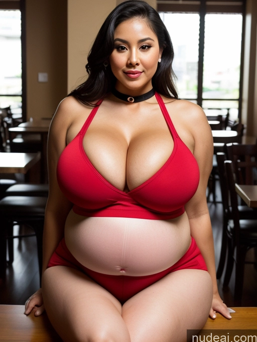 related ai porn images free for Milf Busty Huge Boobs Big Ass Thick Big Hips Pregnant 20s Black Hair Vietnamese Choker Detailed Sexy Face Restaurant Stockings Crop Top Tank Top Short Shorts Cleavage