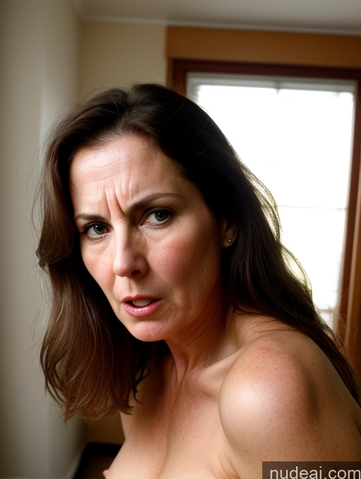 related ai porn images free for Milf One Small Tits Beautiful Fairer Skin 40s Shocked Brunette British Bedroom Close-up View Long Hair Angry Sexy Face