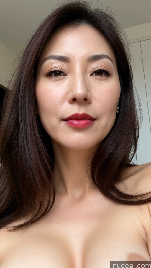 related ai porn images free for Woman One Perfect Boobs Beautiful Lipstick Fairer Skin 40s Brunette Korean Close-up View