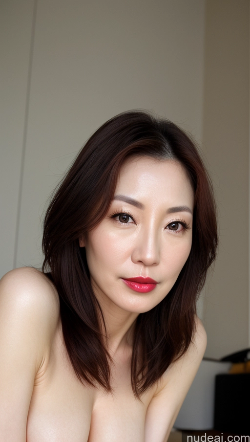 related ai porn images free for Woman One Perfect Boobs Beautiful Lipstick Fairer Skin 40s Brunette Korean Close-up View