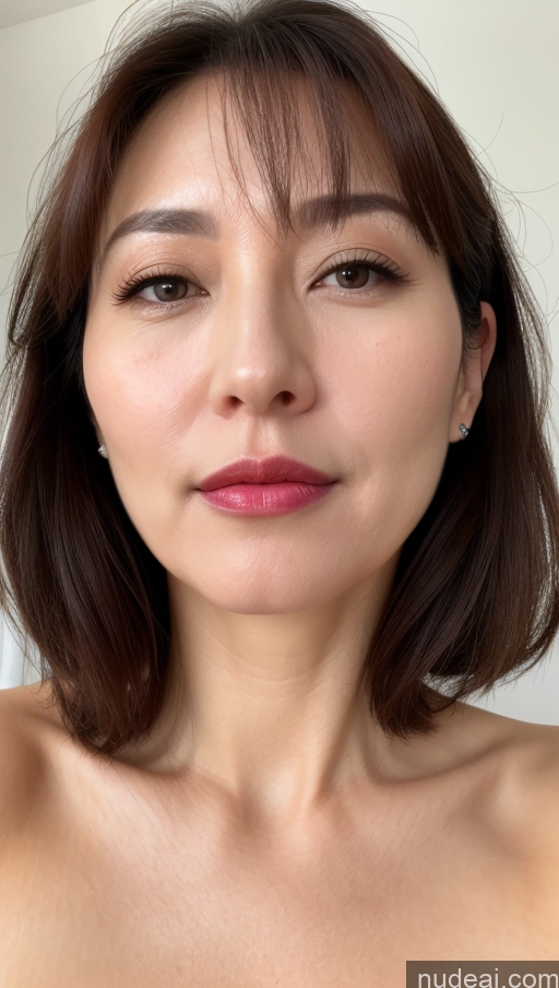 related ai porn images free for Woman One Perfect Boobs Beautiful Lipstick Fairer Skin 40s Brunette Korean Close-up View