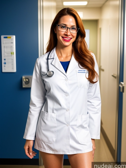 related ai porn images free for Woman One Perfect Boobs Beautiful Lipstick Short Perfect Body 30s Long Hair Latina Front View Diamond Jewelry Glasses Fairer Skin Happy Ginger Straddling Lab Coat Doctor Hospital