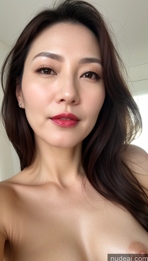 related ai porn images free for Woman One Perfect Boobs Beautiful Lipstick Fairer Skin 40s Brunette Korean Close-up View
