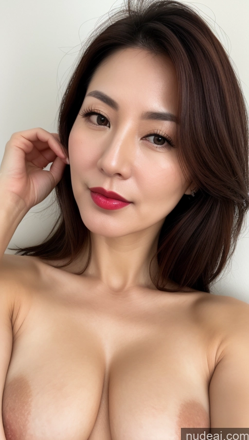 related ai porn images free for Woman One Perfect Boobs Beautiful Lipstick Fairer Skin 40s Brunette Korean Close-up View