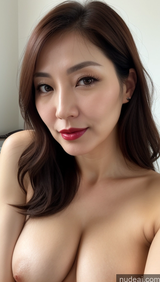 related ai porn images free for Woman One Perfect Boobs Beautiful Lipstick Fairer Skin 40s Brunette Korean Close-up View