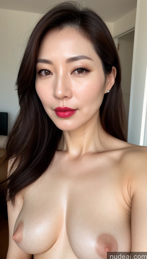related ai porn images free for Woman One Perfect Boobs Beautiful Lipstick Fairer Skin 40s Brunette Korean Close-up View