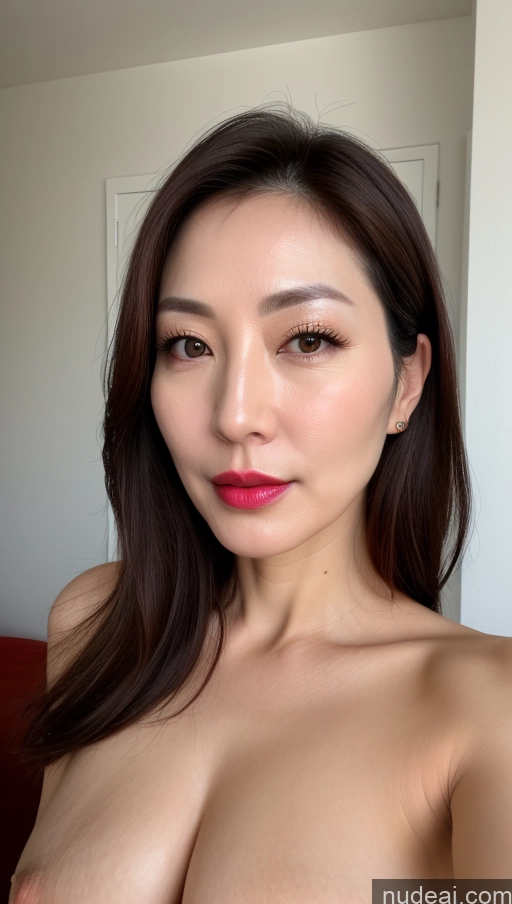 related ai porn images free for Woman One Perfect Boobs Beautiful Lipstick Fairer Skin 40s Brunette Korean Close-up View