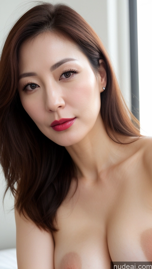 related ai porn images free for Woman One Perfect Boobs Beautiful Lipstick Fairer Skin 40s Brunette Korean Close-up View