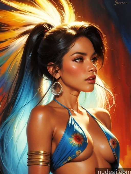 related ai porn images free for Tanned Skin Bangs Brazilian Native American Native American Traditional GZCfinal Topless Woman Breasts Art By Boris Vallejo Boris Vallejo Art Style Fantasy Style Jeff Easley Bangs Long Hair Ponytail Straight Impasto, Wlop Painting Watercolor Egyptian Bobcut Western