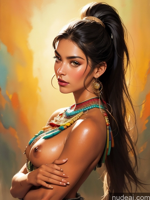 related ai porn images free for Tanned Skin Bangs Brazilian Native American Native American Traditional GZCfinal Topless Woman Breasts Art By Boris Vallejo Boris Vallejo Art Style Fantasy Style Jeff Easley Bangs Long Hair Ponytail Straight Impasto, Wlop Painting Watercolor Egyptian Western Mexico City
