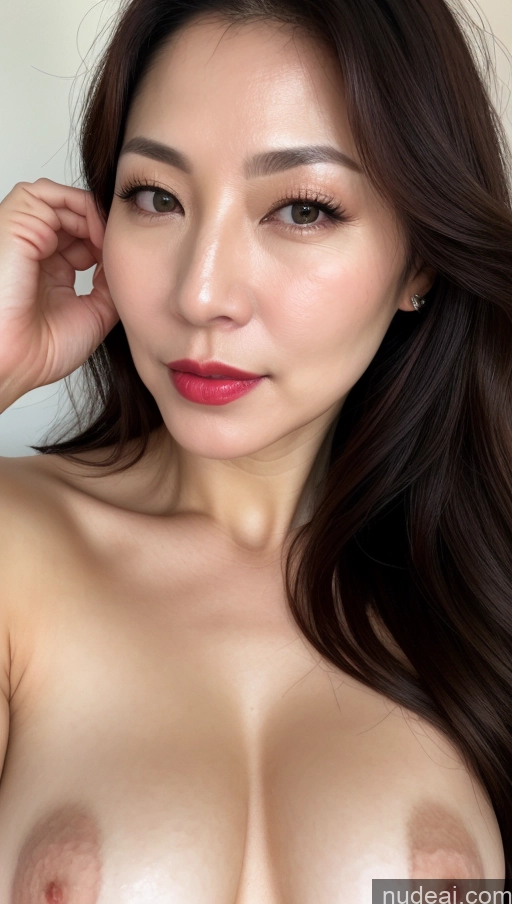 related ai porn images free for Woman One Perfect Boobs Beautiful Lipstick Fairer Skin 40s Brunette Korean Close-up View