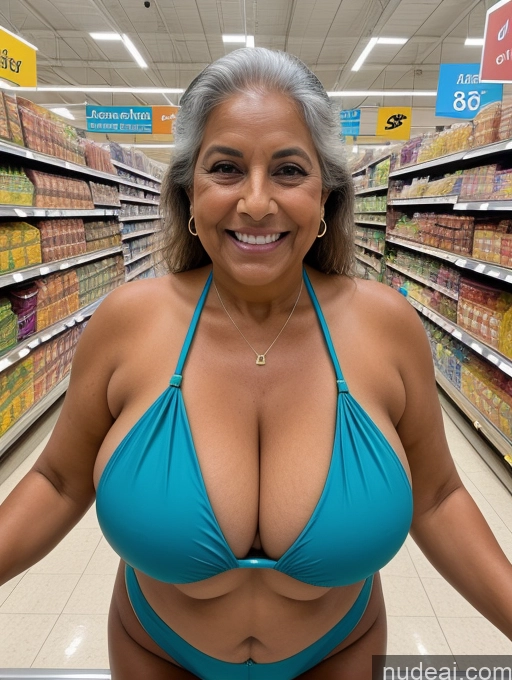 related ai porn images free for One Busty Huge Boobs Thick Tanned Skin Laughing Front View Microkini Thong Grocery 80s Indian