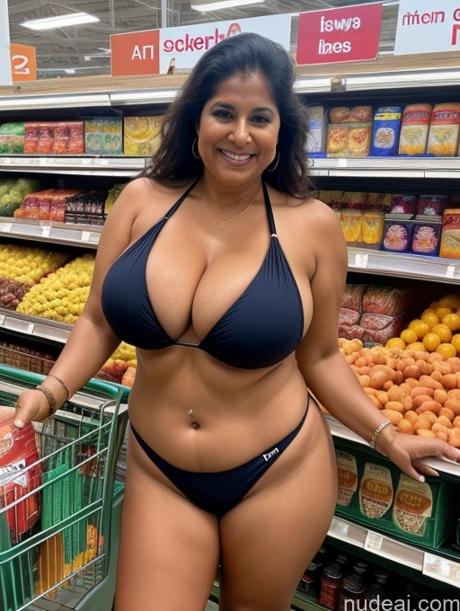 related ai porn images free for One Busty Huge Boobs Thick Tanned Skin Front View Microkini Thong Laughing 70s Grocery Indian