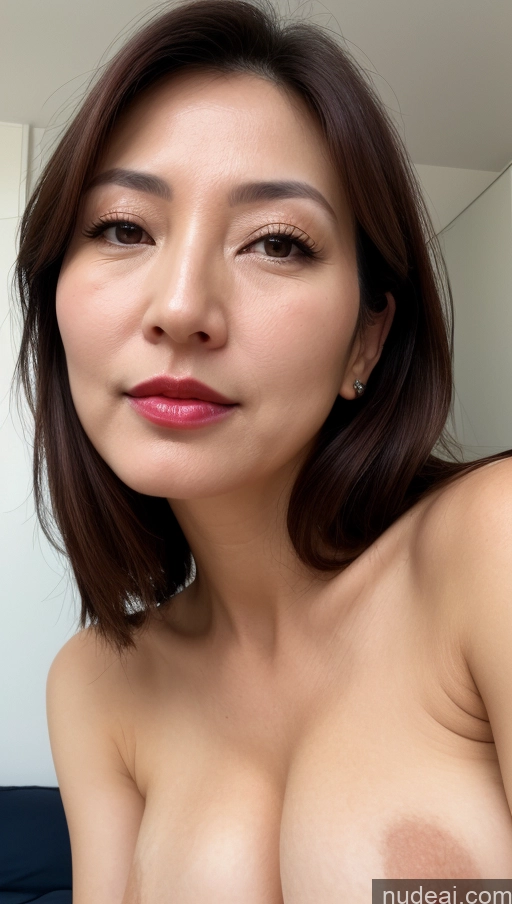related ai porn images free for Woman One Perfect Boobs Beautiful Lipstick Fairer Skin 40s Brunette Korean Close-up View