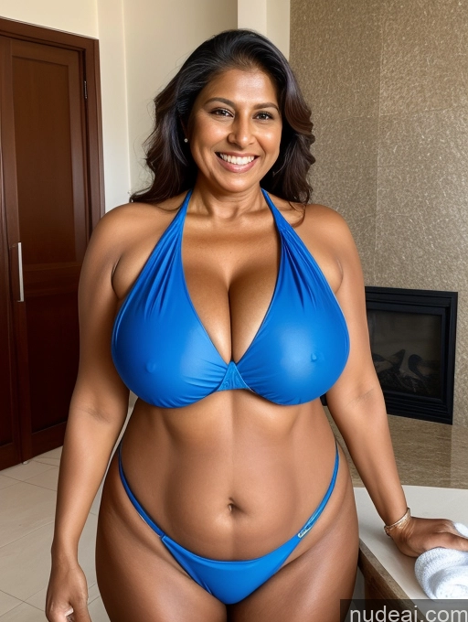 related ai porn images free for One Busty Huge Boobs Thick Tanned Skin Front View Microkini Thong Indian 60s Laughing Maid
