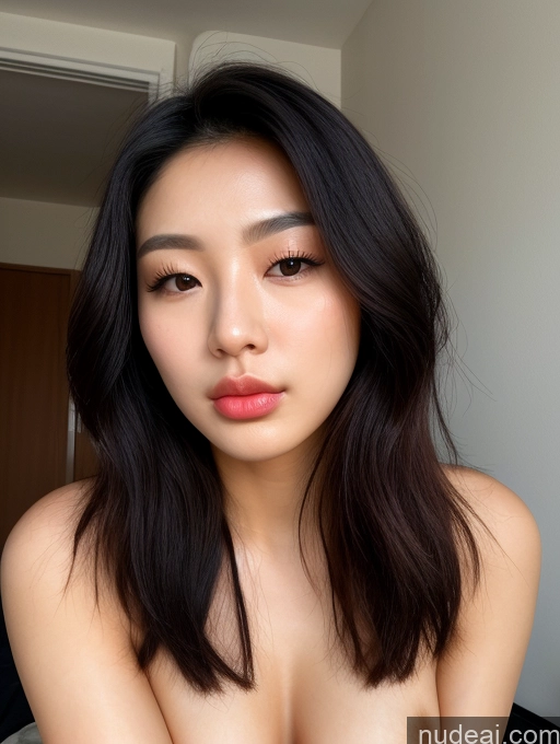 related ai porn images free for 18 Woman One Black Hair Nude Korean Detailed Small Tits Close-up View Squatting Pouting Lips