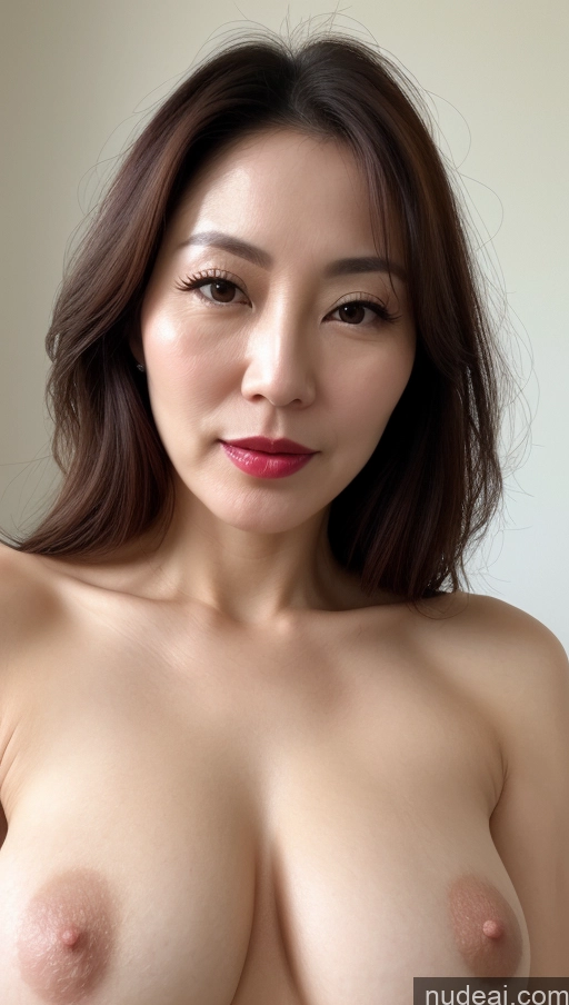 related ai porn images free for Woman One Perfect Boobs Beautiful Lipstick Fairer Skin 40s Brunette Korean Close-up View