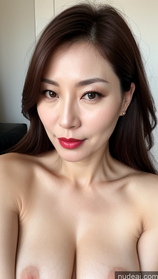 related ai porn images free for Woman One Perfect Boobs Beautiful Lipstick Fairer Skin 40s Brunette Korean Close-up View