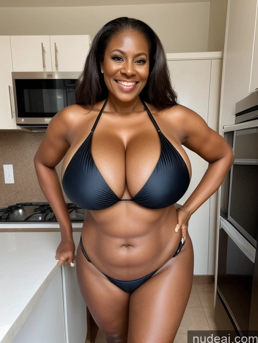 related ai porn images free for One Busty Huge Boobs Thick Tanned Skin Front View Microkini Thong 60s Laughing Maid Nigerian