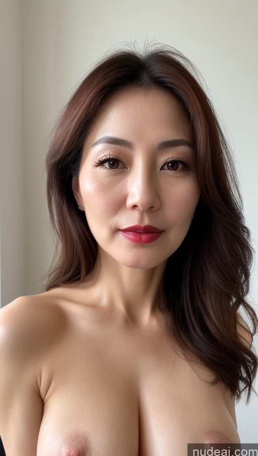 related ai porn images free for Woman One Perfect Boobs Beautiful Lipstick Fairer Skin 40s Brunette Korean Close-up View